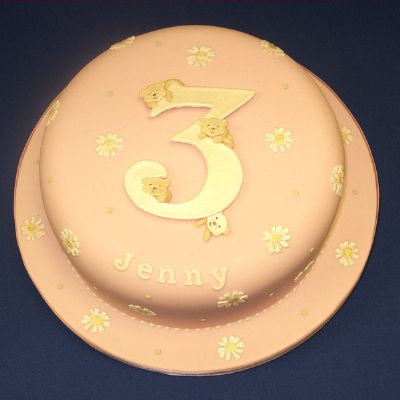 Extra Large Numbers on a Birthday Cake