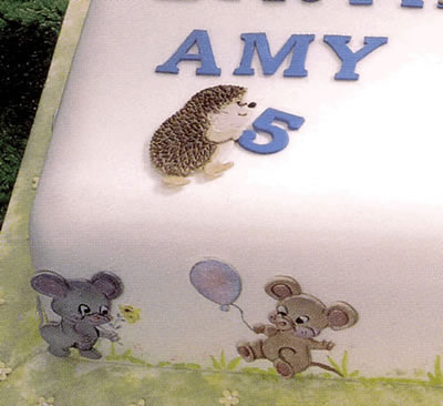 Cake Decorated with Large Numerals