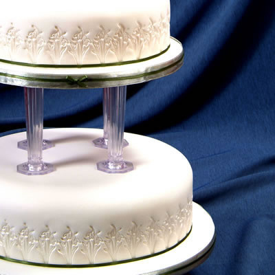 Cake with Snowdrop Embossing