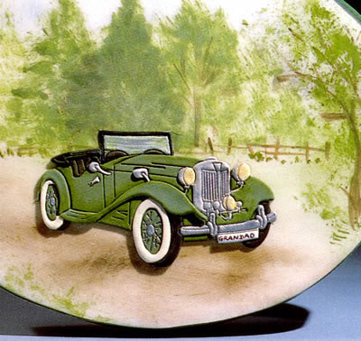 Vintage Car Cake Decoration