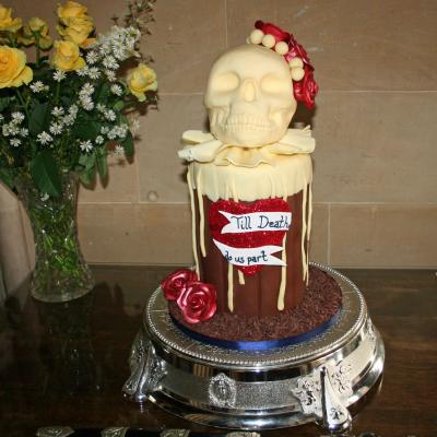 Small Till Death Do Us Part Wedding Cake