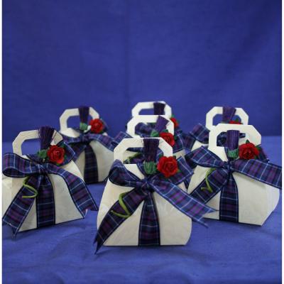 Thistle and Rose Wedding Favours
