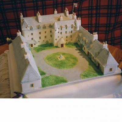 Traquair House Castle Wedding Cake