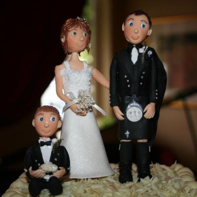 Personalised Bride and Groom Cake Topper